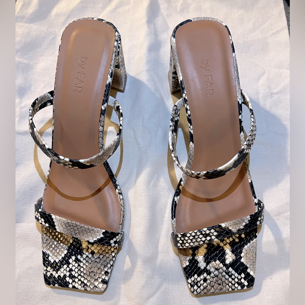 By Far Tanya Mule- Snake Print- 39